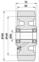 180x65/75-25 Wheel 51056244