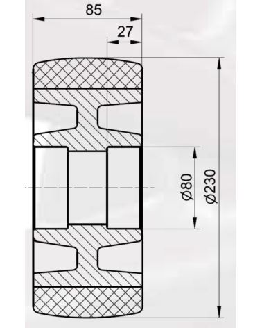 230x85-30 Load wheel BT