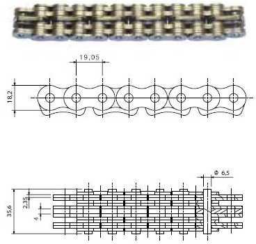 Mast chain with plastic Jungheinrich