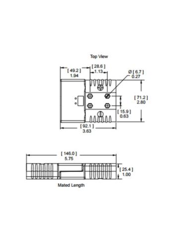 SBE160/SAE160/SRE 24V Battery Connector red 35mm2