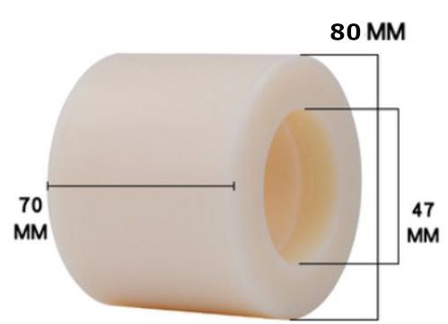 80x70 (47x14) Nylon roller pallettruck