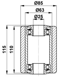 85x110-25 Roller Jungheinrich 27631340 51064609