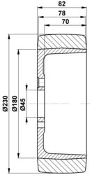 230x78/82-45 Wheel 50460100