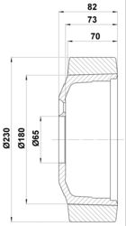 230x70/82-65 PT+ Wheel Atlet/Lafis/Nissan 108987